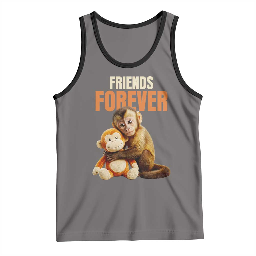Friends Forever Viral Punch The Monkey Tank Top Cute Baby Monkey Hugging Plush Toy Best Friend Gift