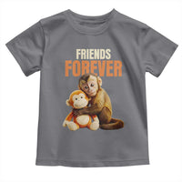 Friends Forever Viral Punch The Monkey Toddler T Shirt Cute Baby Monkey Hugging Plush Toy Best Friend Gift