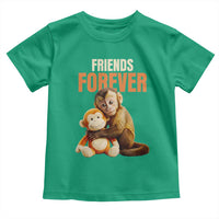 Friends Forever Viral Punch The Monkey Toddler T Shirt Cute Baby Monkey Hugging Plush Toy Best Friend Gift