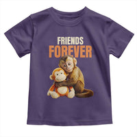 Friends Forever Viral Punch The Monkey Toddler T Shirt Cute Baby Monkey Hugging Plush Toy Best Friend Gift