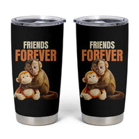 Friends Forever Viral Punch The Monkey Tumbler Cup Cute Baby Monkey Hugging Plush Toy Best Friend Gift