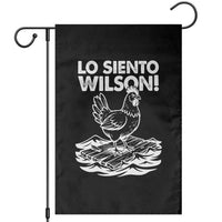 Lo Siento Wilson Funny Chicken Floating Meme Garden Flag Viral Rooster Spanish Apology Trend