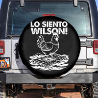 Lo Siento Wilson Funny Chicken Floating Meme Spare Tire Cover Viral Rooster Spanish Apology Trend
