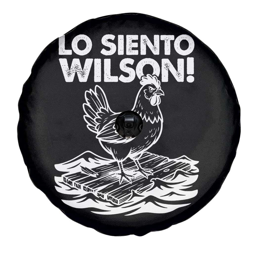 Lo Siento Wilson Funny Chicken Floating Meme Spare Tire Cover Viral Rooster Spanish Apology Trend