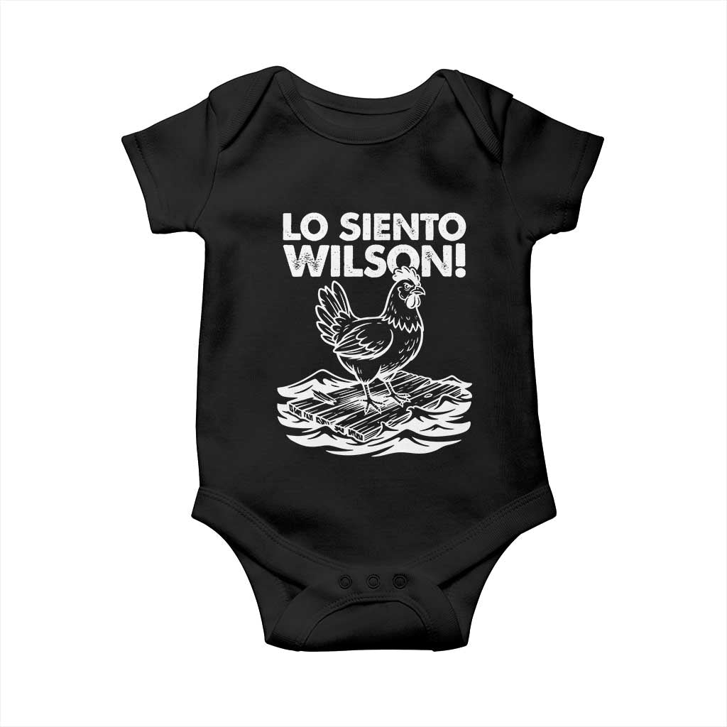 Lo Siento Wilson Funny Chicken Floating Meme Baby Onesie Viral Rooster Spanish Apology Trend