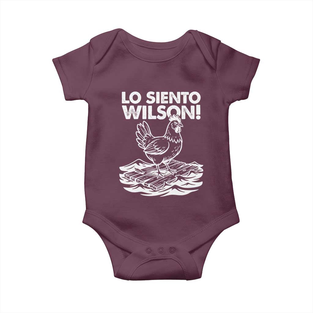 Lo Siento Wilson Funny Chicken Floating Meme Baby Onesie Viral Rooster Spanish Apology Trend