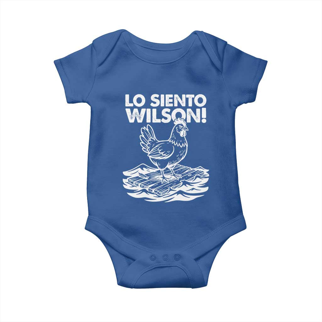 Lo Siento Wilson Funny Chicken Floating Meme Baby Onesie Viral Rooster Spanish Apology Trend