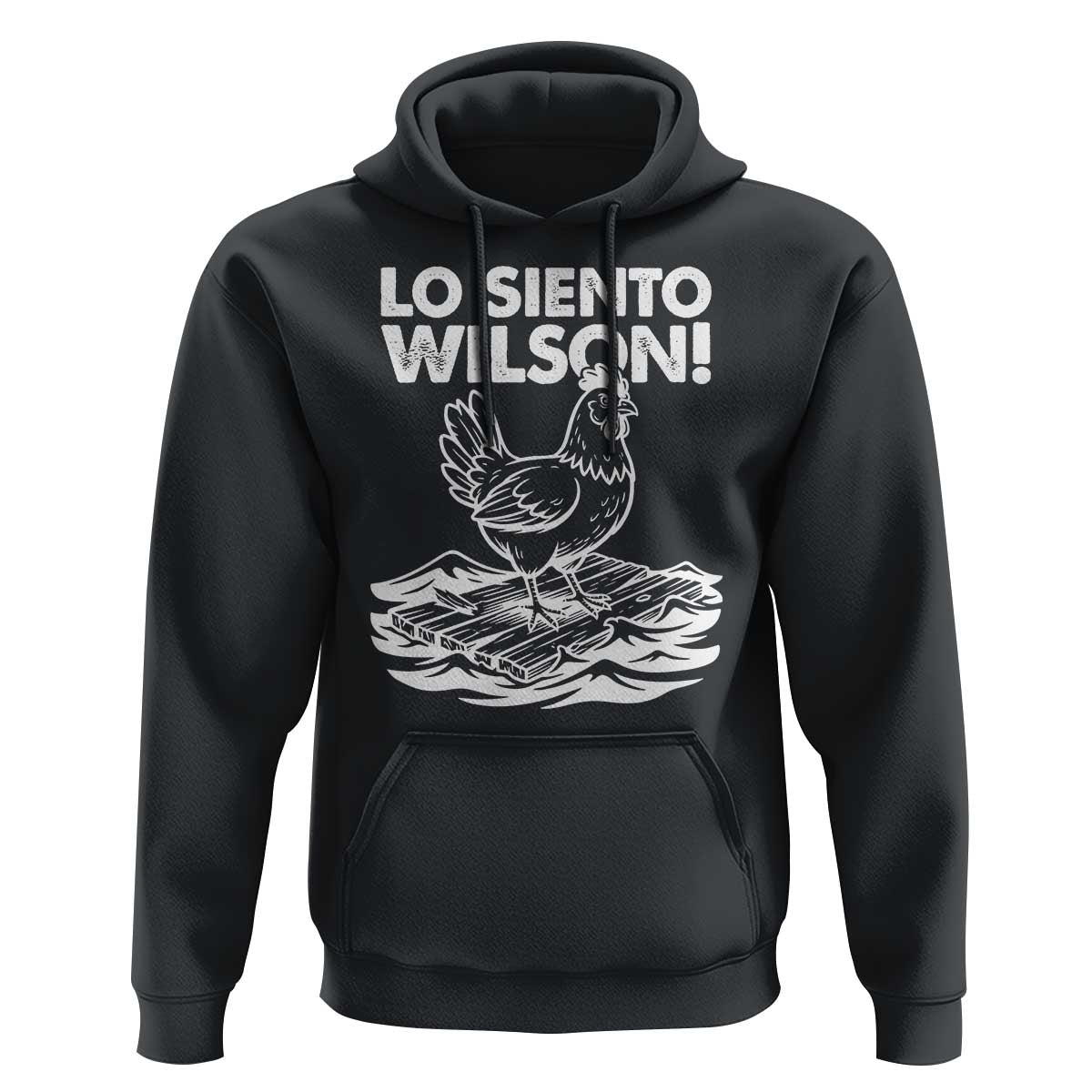 Lo Siento Wilson Funny Chicken Floating Meme Hoodie Viral Rooster Spanish Apology Trend