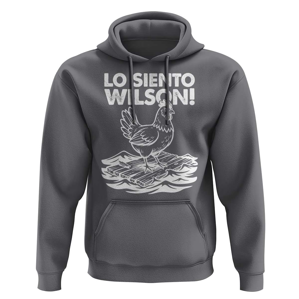Lo Siento Wilson Funny Chicken Floating Meme Hoodie Viral Rooster Spanish Apology Trend