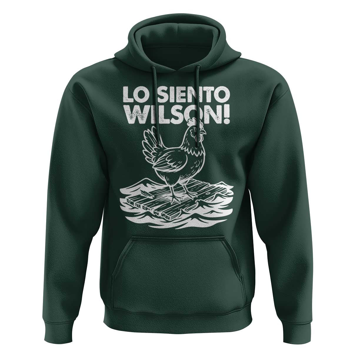 Lo Siento Wilson Funny Chicken Floating Meme Hoodie Viral Rooster Spanish Apology Trend