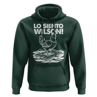 Lo Siento Wilson Funny Chicken Floating Meme Hoodie Viral Rooster Spanish Apology Trend