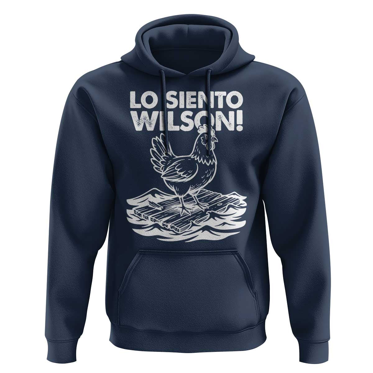 Lo Siento Wilson Funny Chicken Floating Meme Hoodie Viral Rooster Spanish Apology Trend