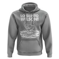 Lo Siento Wilson Funny Chicken Floating Meme Hoodie Viral Rooster Spanish Apology Trend