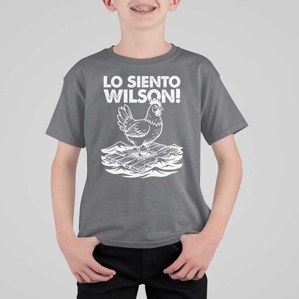 Lo Siento Wilson Funny Chicken Floating Meme T Shirt For Kid Viral Rooster Spanish Apology Trend