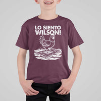Lo Siento Wilson Funny Chicken Floating Meme T Shirt For Kid Viral Rooster Spanish Apology Trend