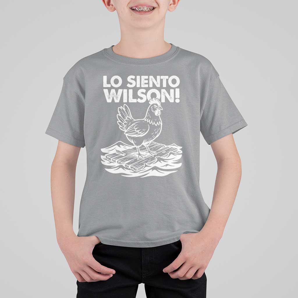 Lo Siento Wilson Funny Chicken Floating Meme T Shirt For Kid Viral Rooster Spanish Apology Trend