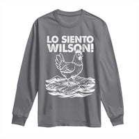 Lo Siento Wilson Funny Chicken Floating Meme Long Sleeve Shirt Viral Rooster Spanish Apology Trend