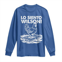 Lo Siento Wilson Funny Chicken Floating Meme Long Sleeve Shirt Viral Rooster Spanish Apology Trend