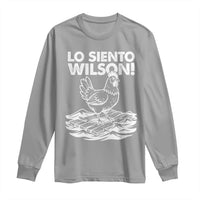 Lo Siento Wilson Funny Chicken Floating Meme Long Sleeve Shirt Viral Rooster Spanish Apology Trend