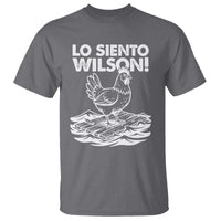 Lo Siento Wilson Funny Chicken Floating Meme T Shirt Viral Rooster Spanish Apology Trend