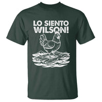 Lo Siento Wilson Funny Chicken Floating Meme T Shirt Viral Rooster Spanish Apology Trend