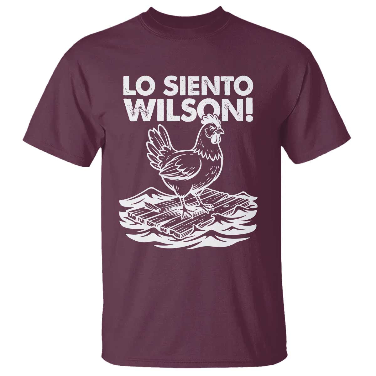 Lo Siento Wilson Funny Chicken Floating Meme T Shirt Viral Rooster Spanish Apology Trend