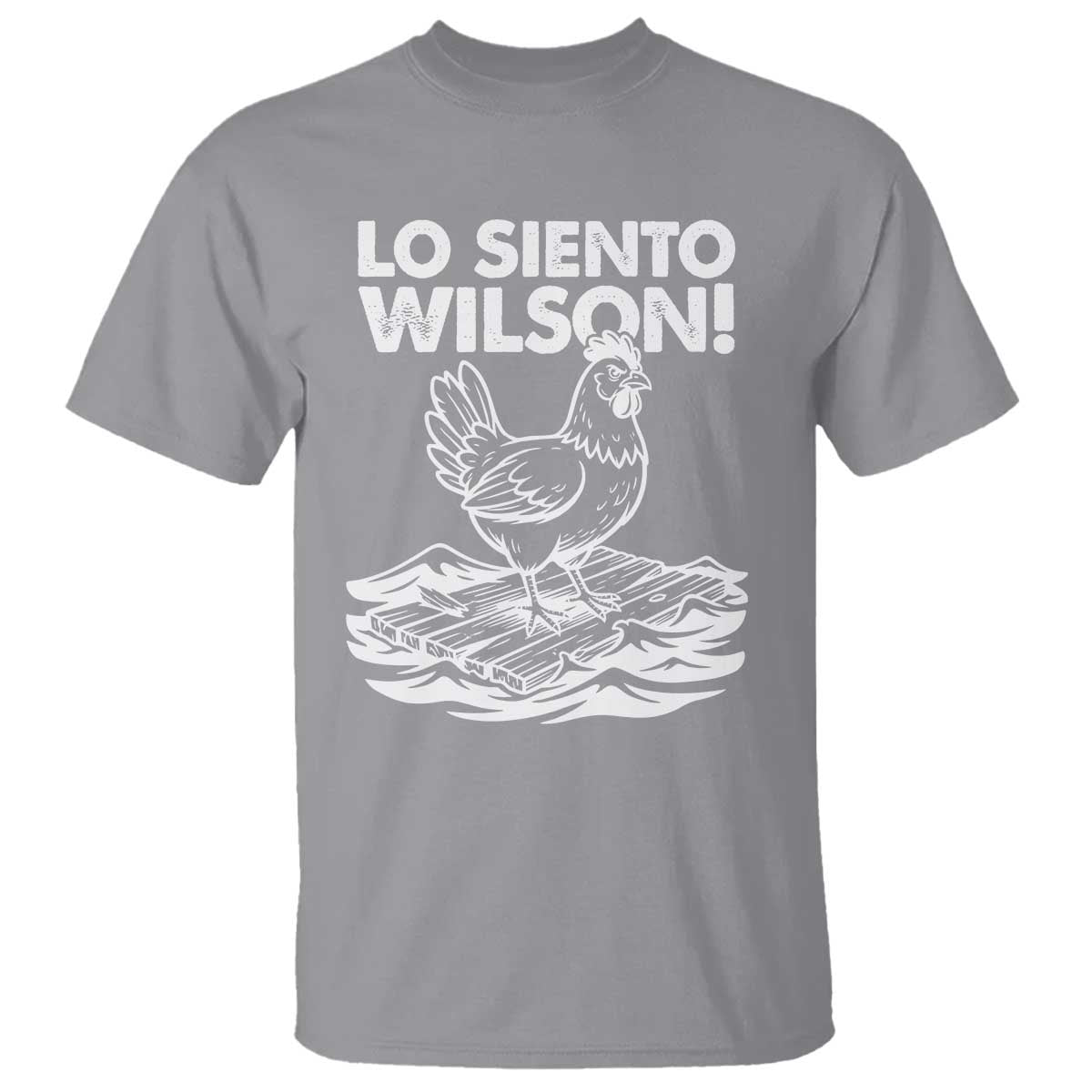 Lo Siento Wilson Funny Chicken Floating Meme T Shirt Viral Rooster Spanish Apology Trend