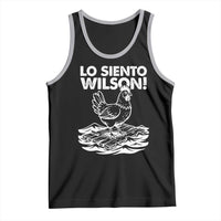 Lo Siento Wilson Funny Chicken Floating Meme Tank Top Viral Rooster Spanish Apology Trend
