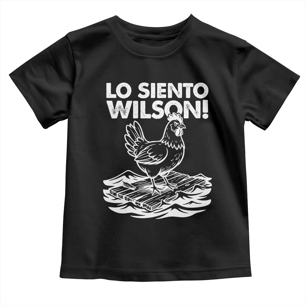 Lo Siento Wilson Funny Chicken Floating Meme Toddler T Shirt Viral Rooster Spanish Apology Trend