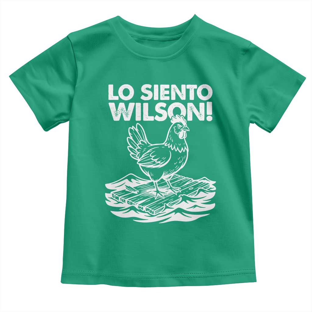 Lo Siento Wilson Funny Chicken Floating Meme Toddler T Shirt Viral Rooster Spanish Apology Trend