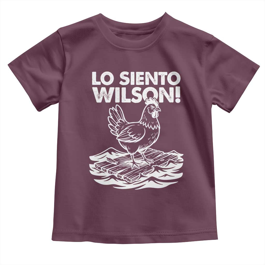 Lo Siento Wilson Funny Chicken Floating Meme Toddler T Shirt Viral Rooster Spanish Apology Trend