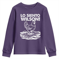 Lo Siento Wilson Funny Chicken Floating Meme Youth Sweatshirt Viral Rooster Spanish Apology Trend