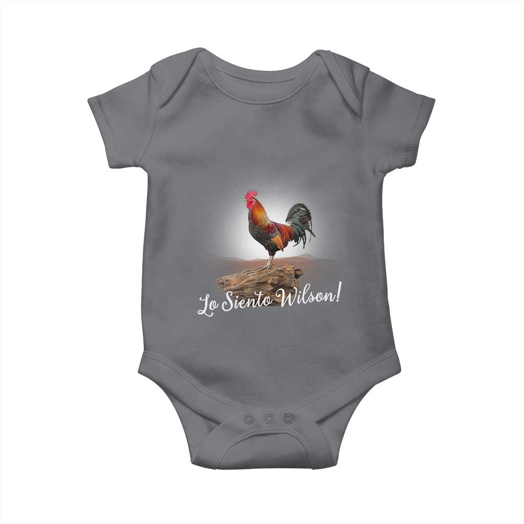 Lo Siento Wilson Funny Chicken Floating Meme Baby Onesie Dramatic Rooster Parody Spanish Apology