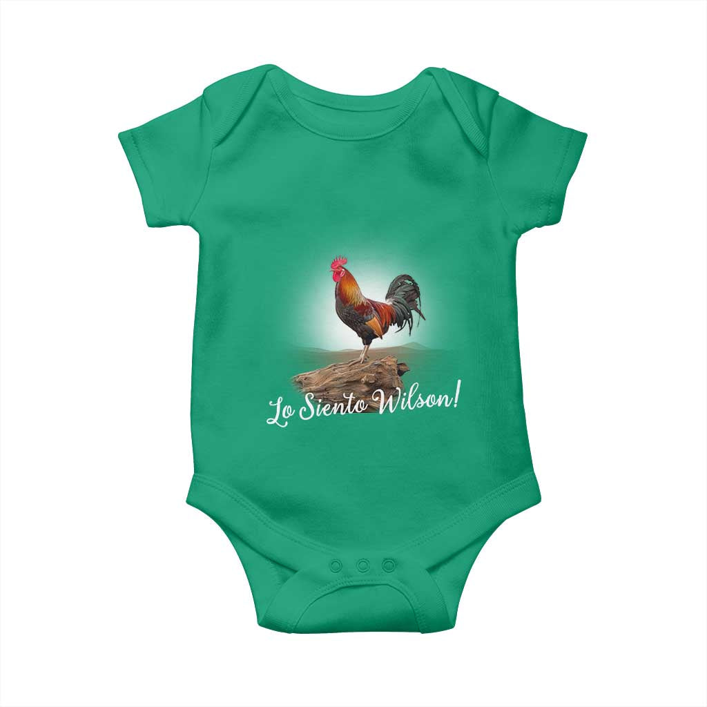 Lo Siento Wilson Funny Chicken Floating Meme Baby Onesie Dramatic Rooster Parody Spanish Apology