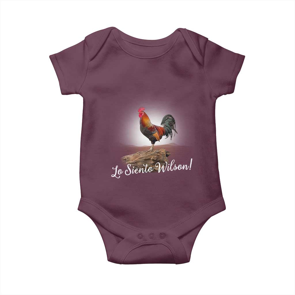 Lo Siento Wilson Funny Chicken Floating Meme Baby Onesie Dramatic Rooster Parody Spanish Apology