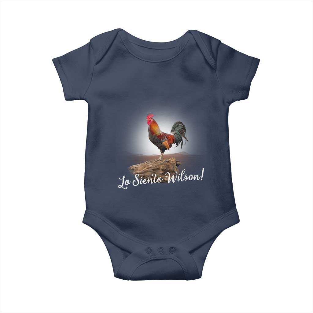 Lo Siento Wilson Funny Chicken Floating Meme Baby Onesie Dramatic Rooster Parody Spanish Apology