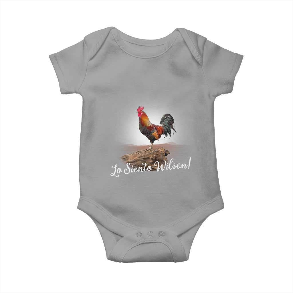 Lo Siento Wilson Funny Chicken Floating Meme Baby Onesie Dramatic Rooster Parody Spanish Apology