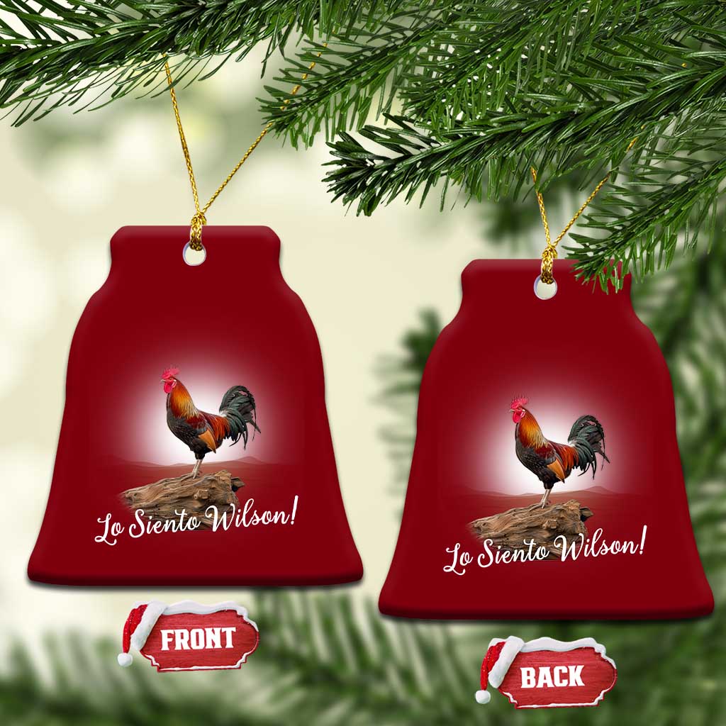 Lo Siento Wilson Funny Chicken Floating Meme Ceramic Ornament Dramatic Rooster Parody Spanish Apology