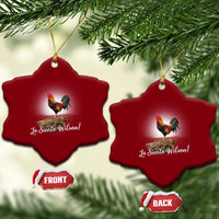 Lo Siento Wilson Funny Chicken Floating Meme Ceramic Ornament Dramatic Rooster Parody Spanish Apology