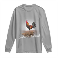 Lo Siento Wilson Funny Chicken Floating Meme Long Sleeve Shirt Dramatic Rooster Parody Spanish Apology