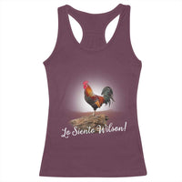 Lo Siento Wilson Funny Chicken Floating Meme Racerback Tank Top Dramatic Rooster Parody Spanish Apology