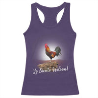 Lo Siento Wilson Funny Chicken Floating Meme Racerback Tank Top Dramatic Rooster Parody Spanish Apology