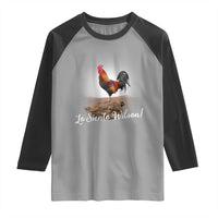 Lo Siento Wilson Funny Chicken Floating Meme Raglan Shirt Dramatic Rooster Parody Spanish Apology