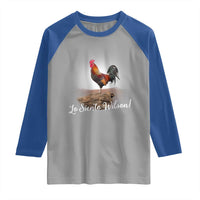 Lo Siento Wilson Funny Chicken Floating Meme Raglan Shirt Dramatic Rooster Parody Spanish Apology