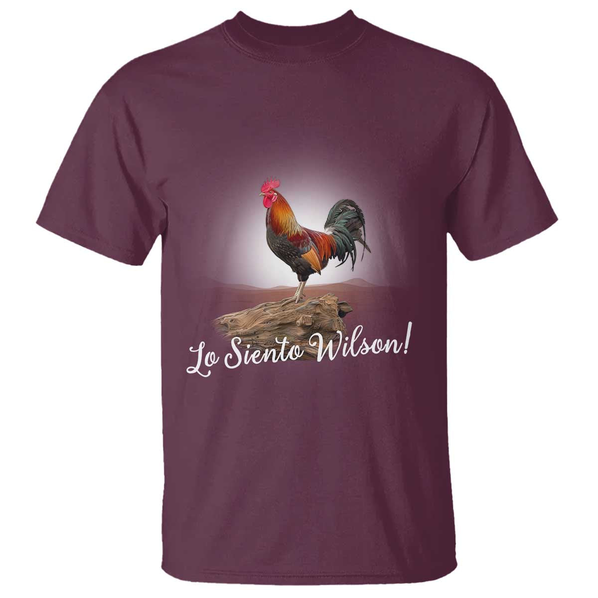 Lo Siento Wilson Funny Chicken Floating Meme T Shirt Dramatic Rooster Parody Spanish Apology
