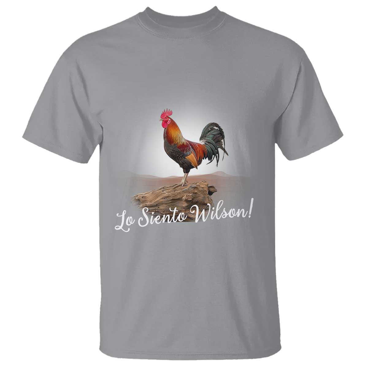 Lo Siento Wilson Funny Chicken Floating Meme T Shirt Dramatic Rooster Parody Spanish Apology