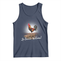 Lo Siento Wilson Funny Chicken Floating Meme Tank Top Dramatic Rooster Parody Spanish Apology