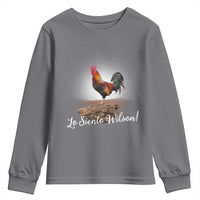 Lo Siento Wilson Funny Chicken Floating Meme Youth Sweatshirt Dramatic Rooster Parody Spanish Apology