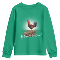 Lo Siento Wilson Funny Chicken Floating Meme Youth Sweatshirt Dramatic Rooster Parody Spanish Apology