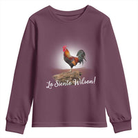 Lo Siento Wilson Funny Chicken Floating Meme Youth Sweatshirt Dramatic Rooster Parody Spanish Apology